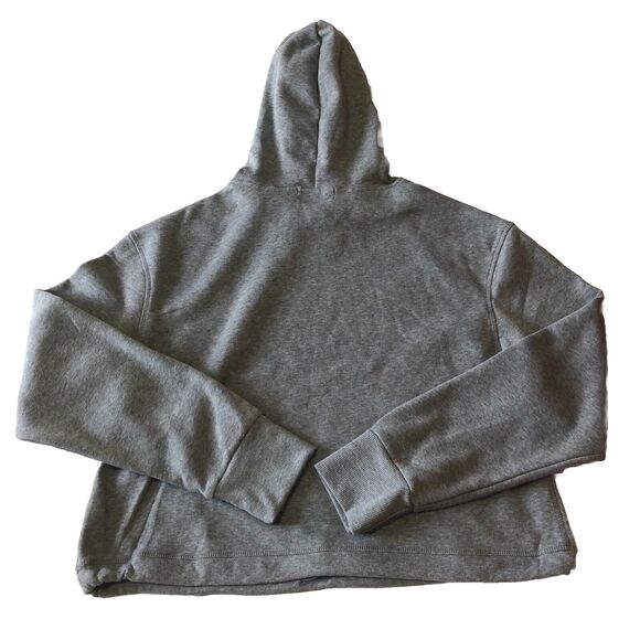 Aeropostale Aero Sport Fleece Crop Hoodie Kangaroo Pocket Drawstring Waist Large - Picture 2 of 13